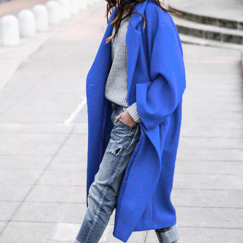 🔥Nur noch 36 Stück auf Lager – Oversize Retro Freizeit Windbreaker Einfarbig Warmer Mantel