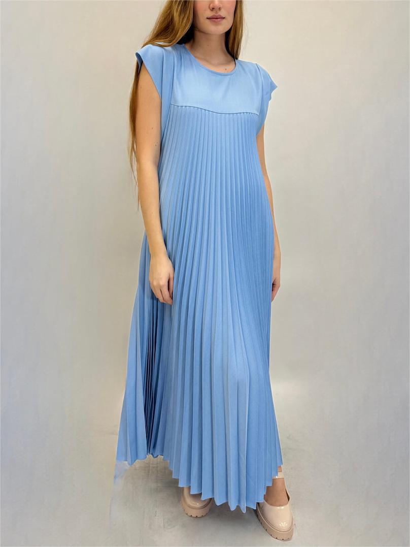 Robe longue plissée évasée à manches courtes pour femme (achetez-en 2, livraison gratuite)