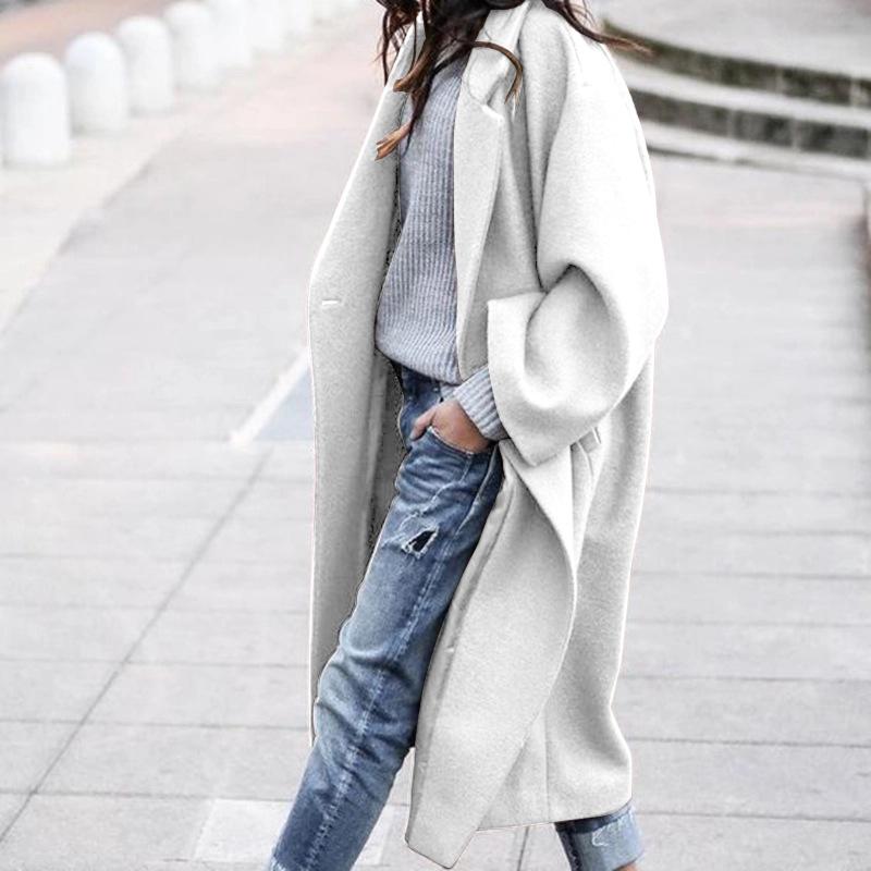 🔥Nur noch 36 Stück auf Lager – Oversize Retro Freizeit Windbreaker Einfarbig Warmer Mantel