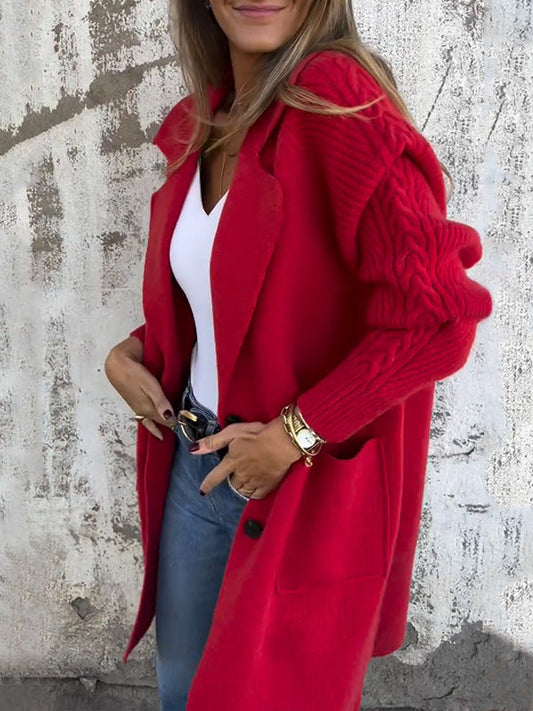 AUSVERKAUF🔥 Freizeitjacke mit Rippenkragen und Taschen