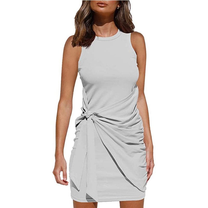 (Plusieurs couleurs) - Robe pull cache-cœur Casula