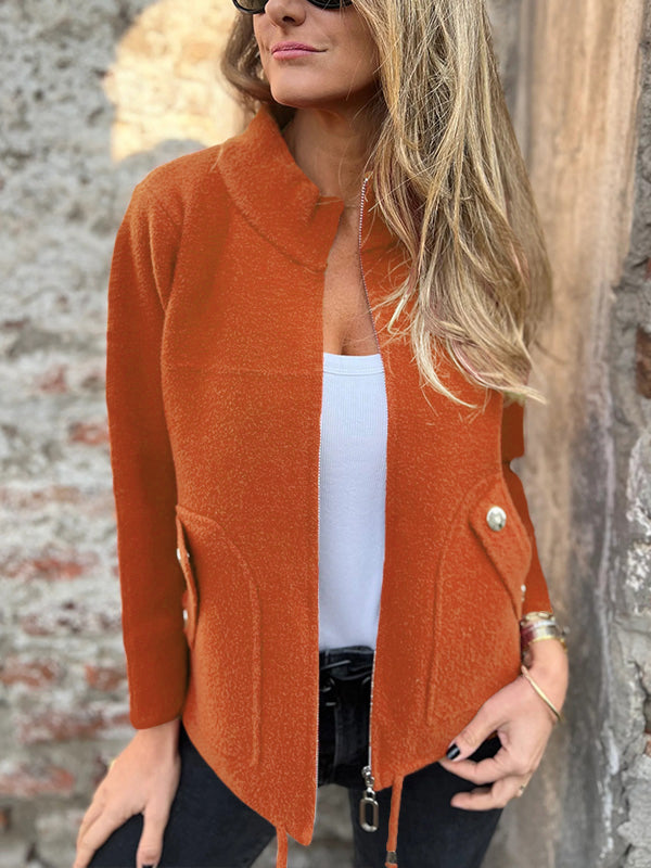 AUSVERKAUF🔥 Freizeitjacke mit Reißverschluss und Kordelzug
