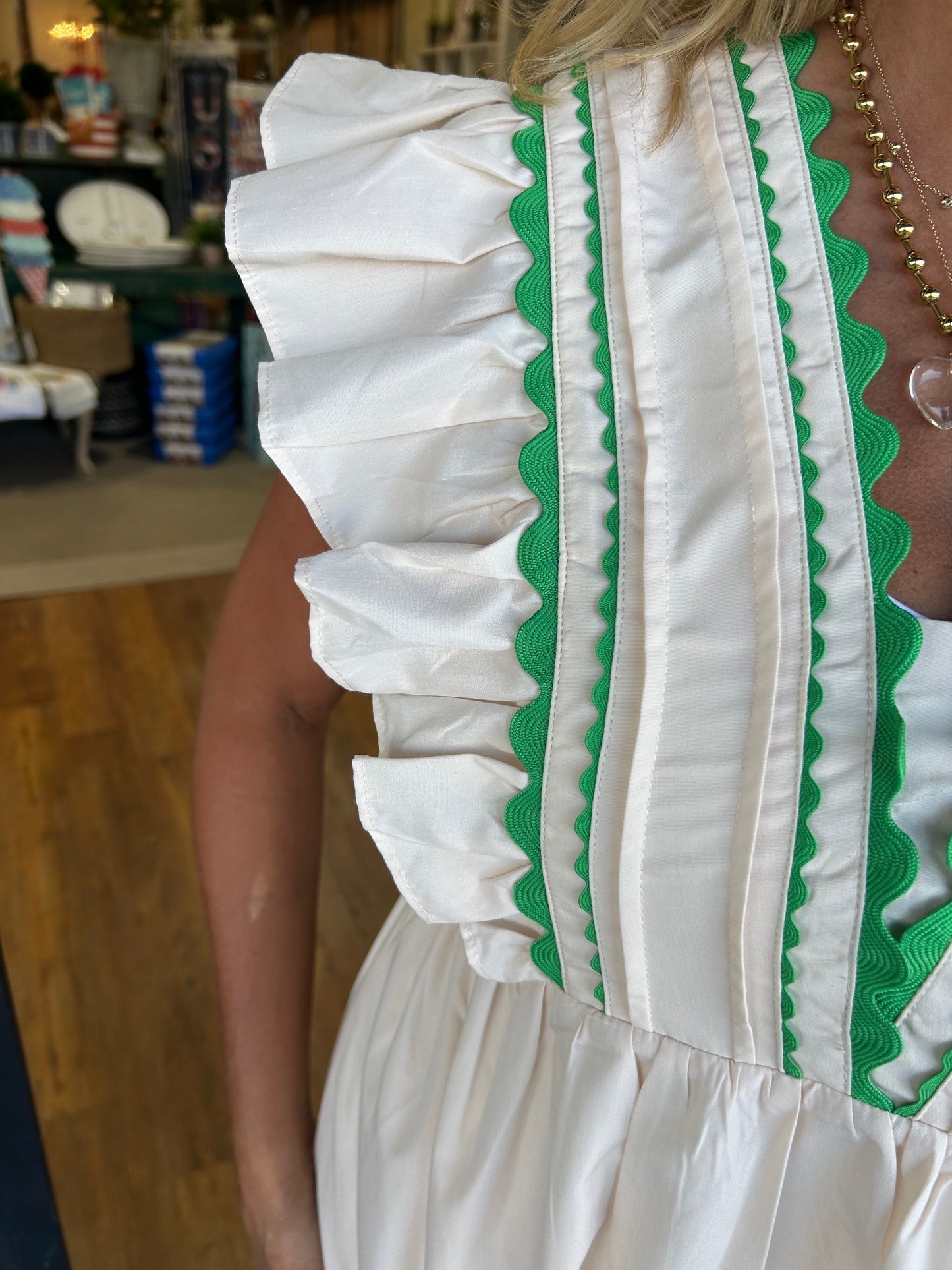 Robe longue à col en V et manches volantées pour femme (achetez-en 2, livraison gratuite)