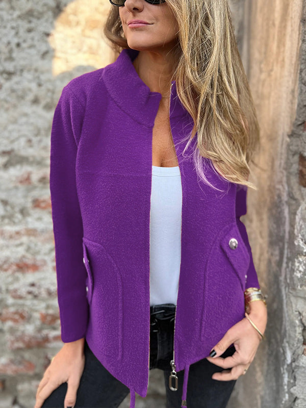 AUSVERKAUF🔥 Freizeitjacke mit Reißverschluss und Kordelzug
