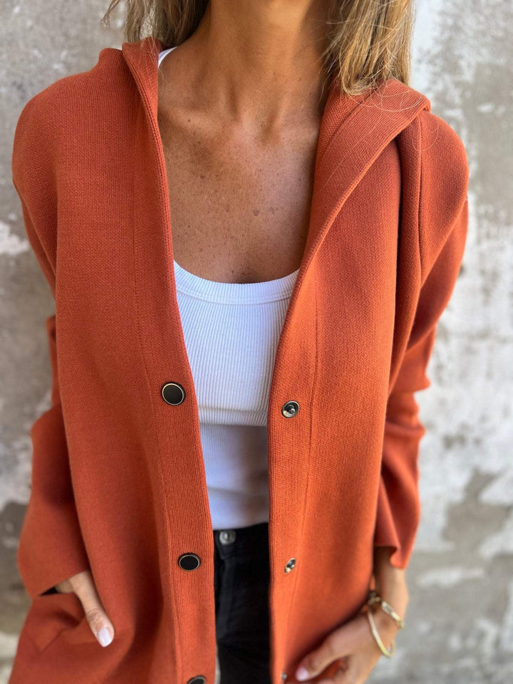 SOLDES EXCEPTIONNELS🔥 Veste à capuche décontractée boutonnée
