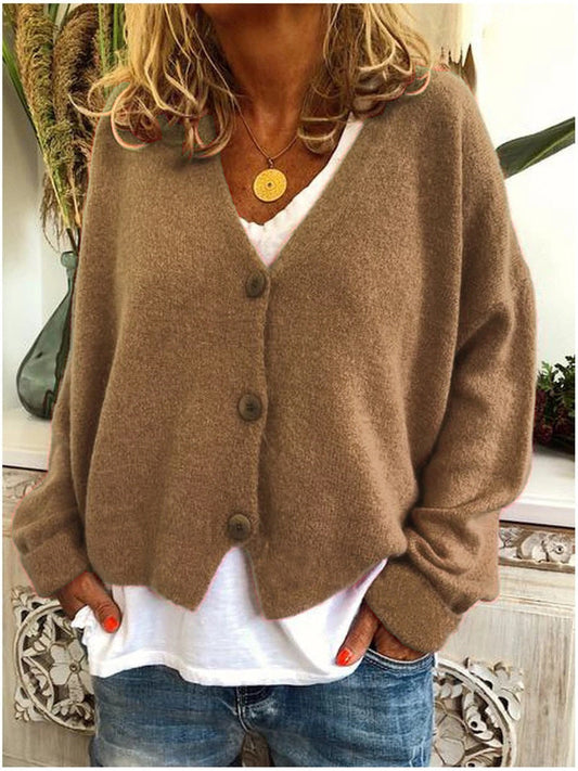 🔥SEULEMENT 36 RESTENT EN STOCK - MANTEAU FEMME EN LAINE DE COTON À COL ROND ET MANCHES LONGUES