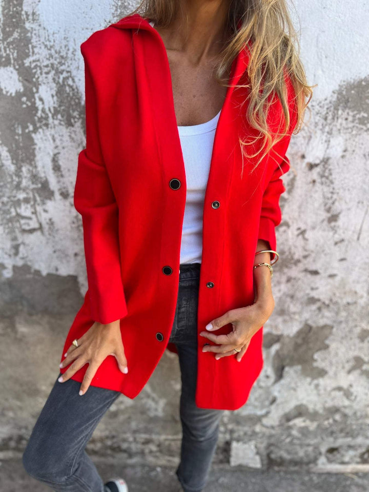 SOLDES EXCEPTIONNELS🔥 Veste à capuche décontractée boutonnée