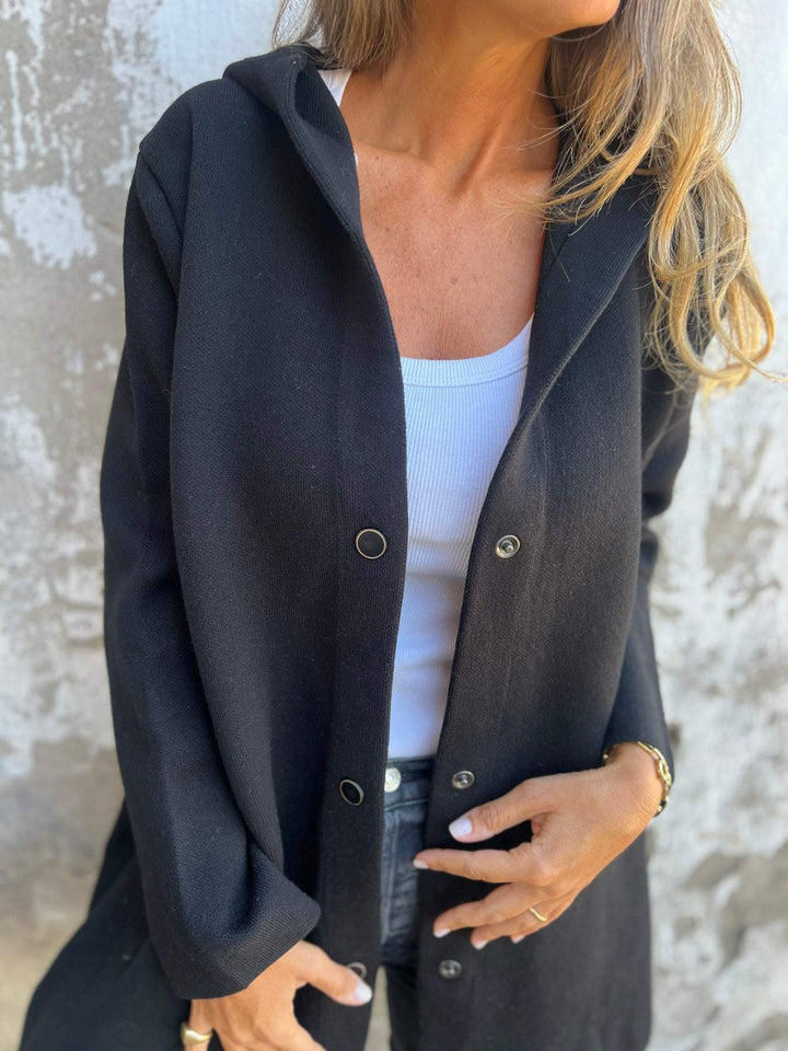 SOLDES EXCEPTIONNELS🔥 Veste à capuche décontractée boutonnée