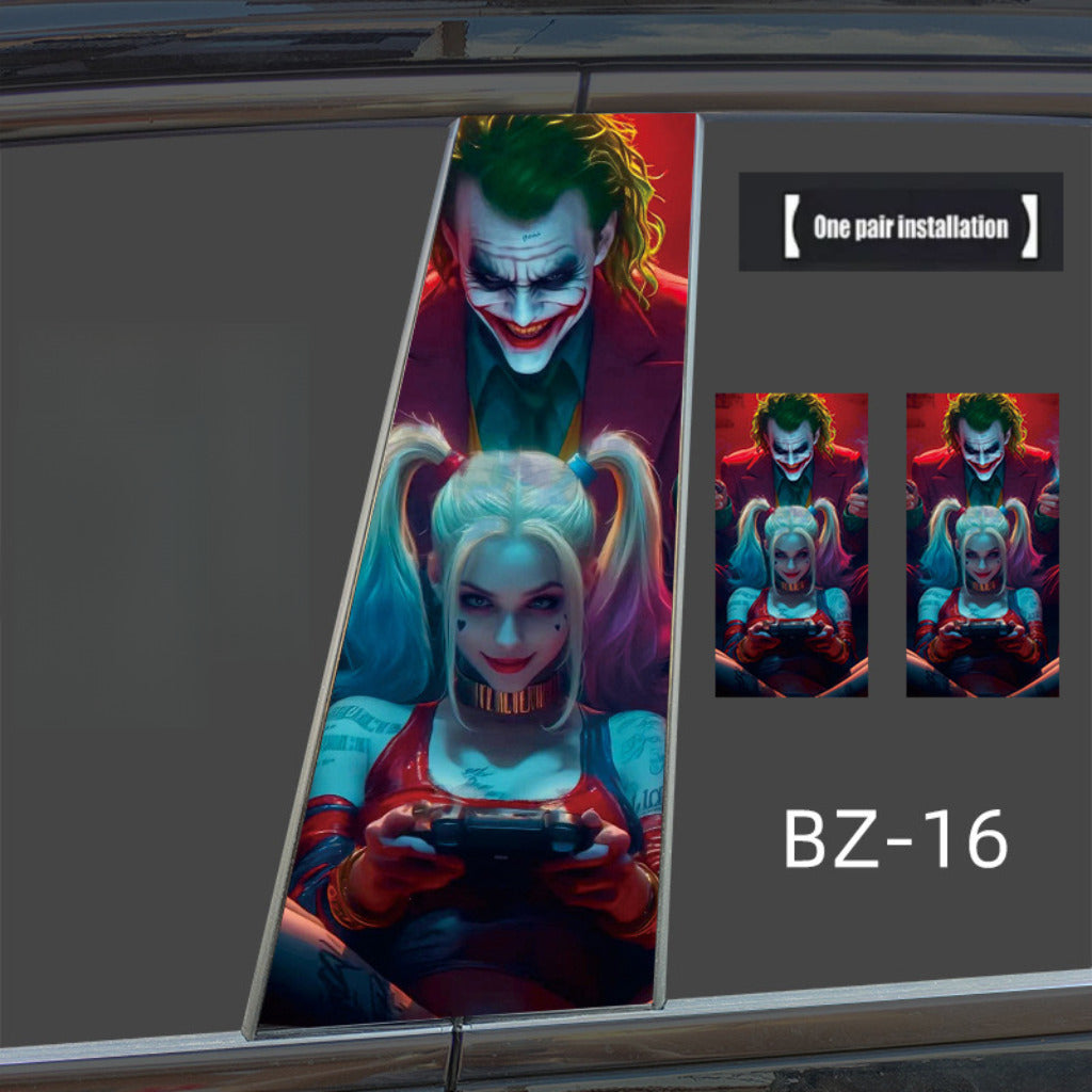 Autocollants de porte de voiture série Joker I