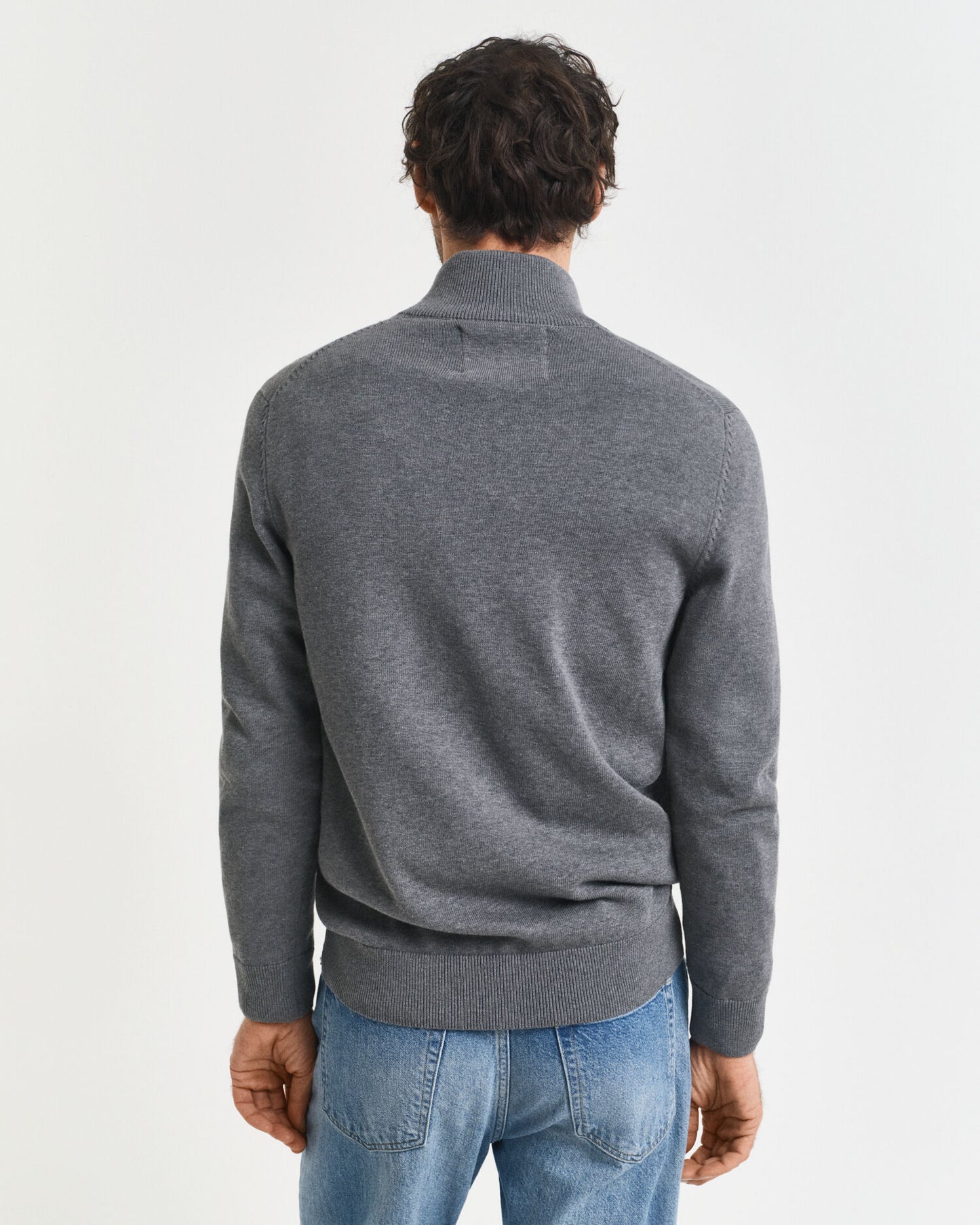 Casual Cotton Zip Cardigan