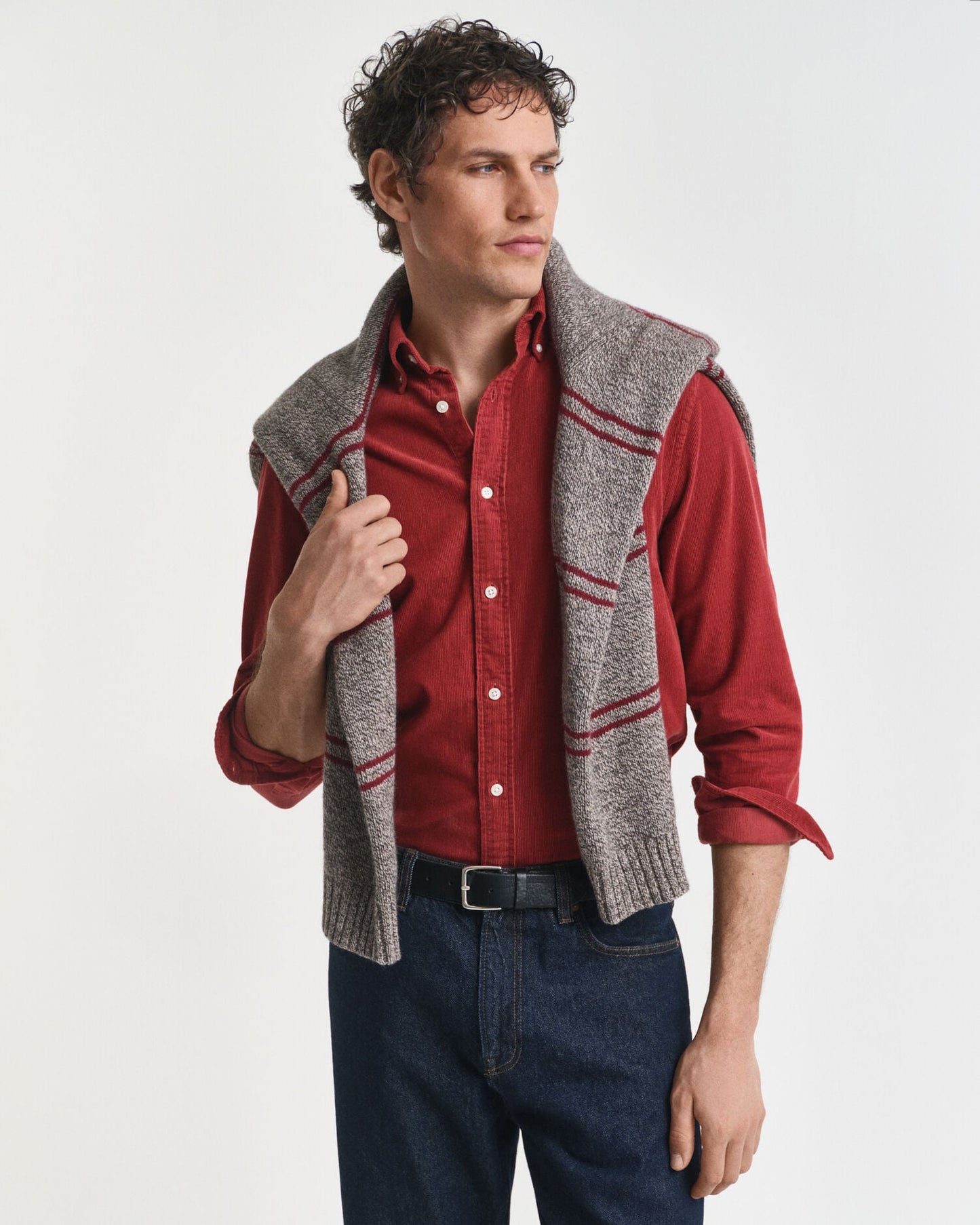 Regular Fit Cotton Corduroy Shirt